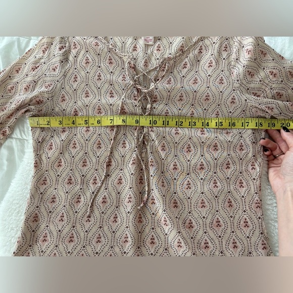 Guess Y2K cotton tunic top size M Hippie Boho - Picture 9 of 15